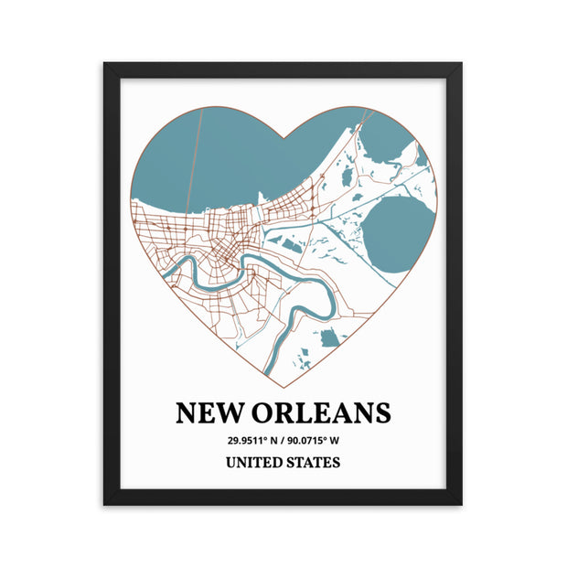 New Orleans Modern City Map