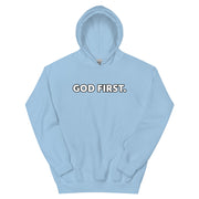 God First Classic Hoodie - White Print - (Quote - Revelations 22:20)