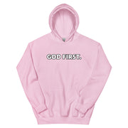 God First Classic Hoodie - White Print - (Quote - Revelations 22:20)