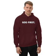 God First Classic Hoodie - White Print - (Quote - Revelations 22:20)