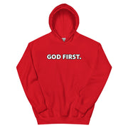 God First Classic Hoodie - White Print - (Quote - Revelations 22:20)