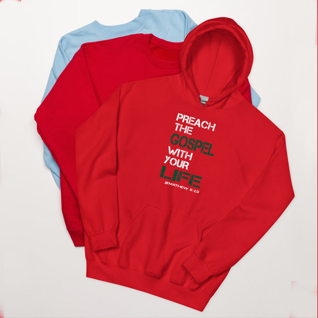 Preach The Gospel and Fear Not Classic Hoodie - Front and Back Print